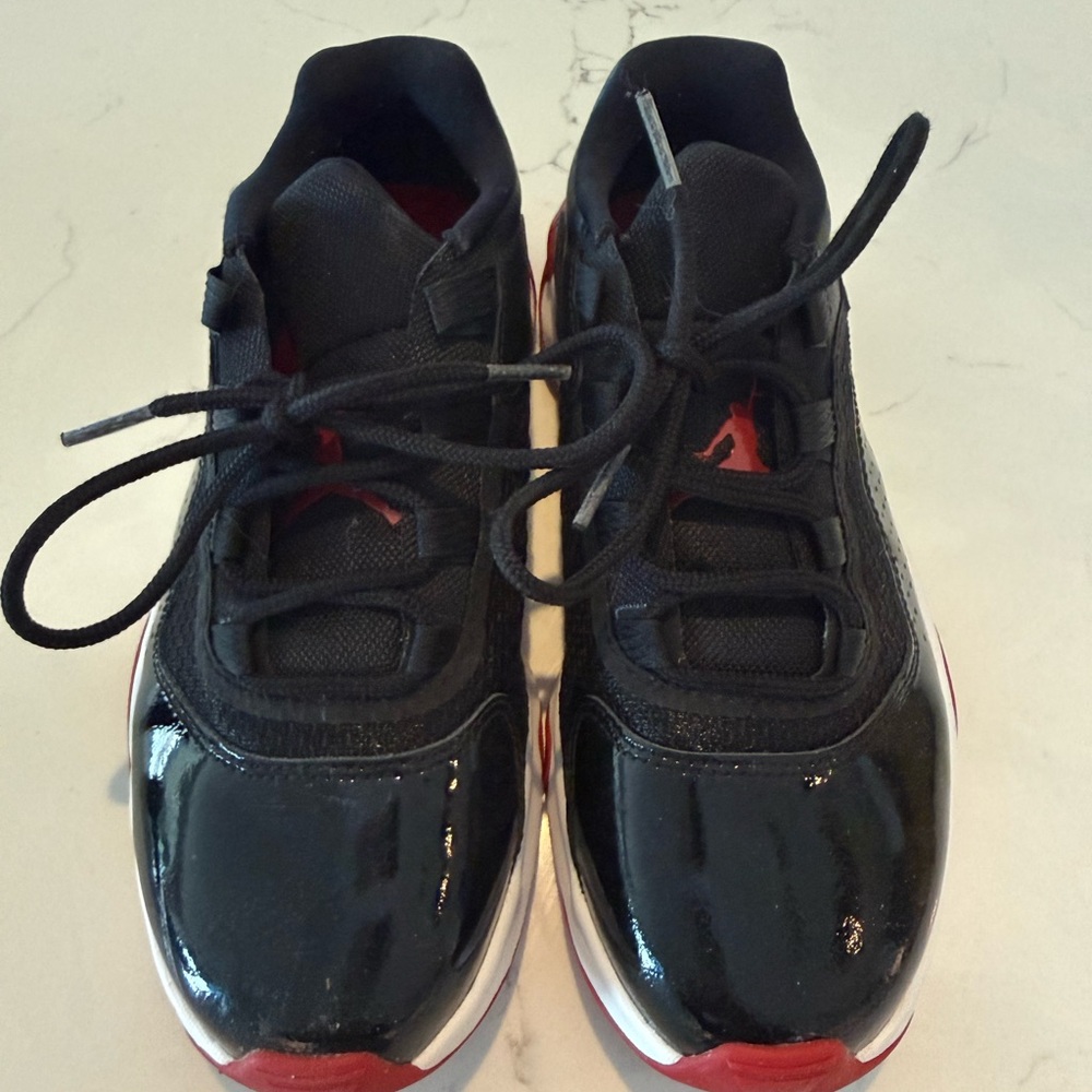 Kids Black and Red Jordan Athletic Sneakers